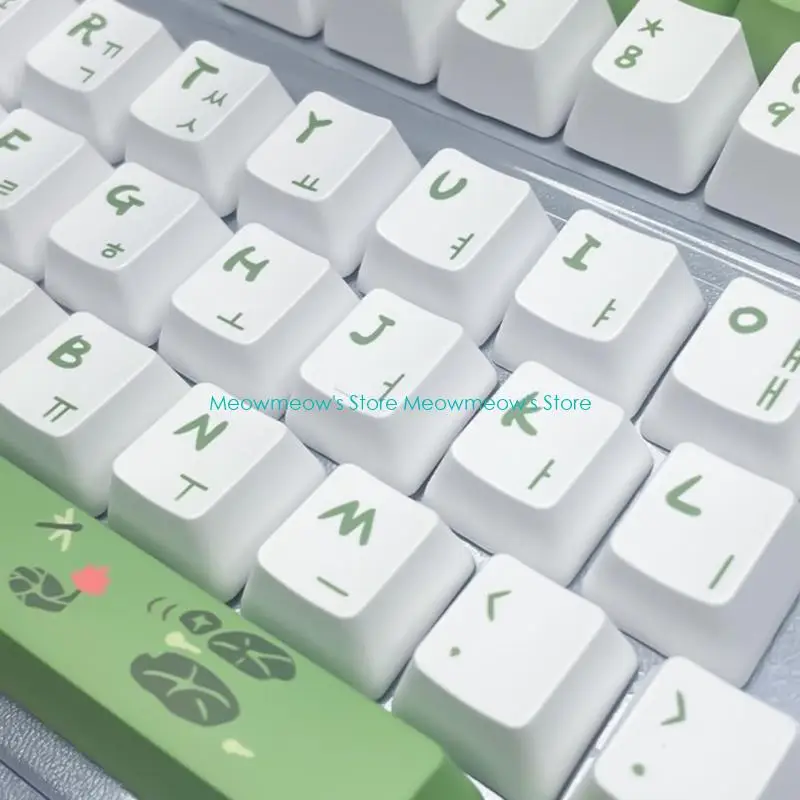 W91A Ergonomic XDA /OEM Keycaps Korean Keycaps for 61 64 68 75 98 104 108 Keyboard Enthusiasts Keycaps for Improve Typing