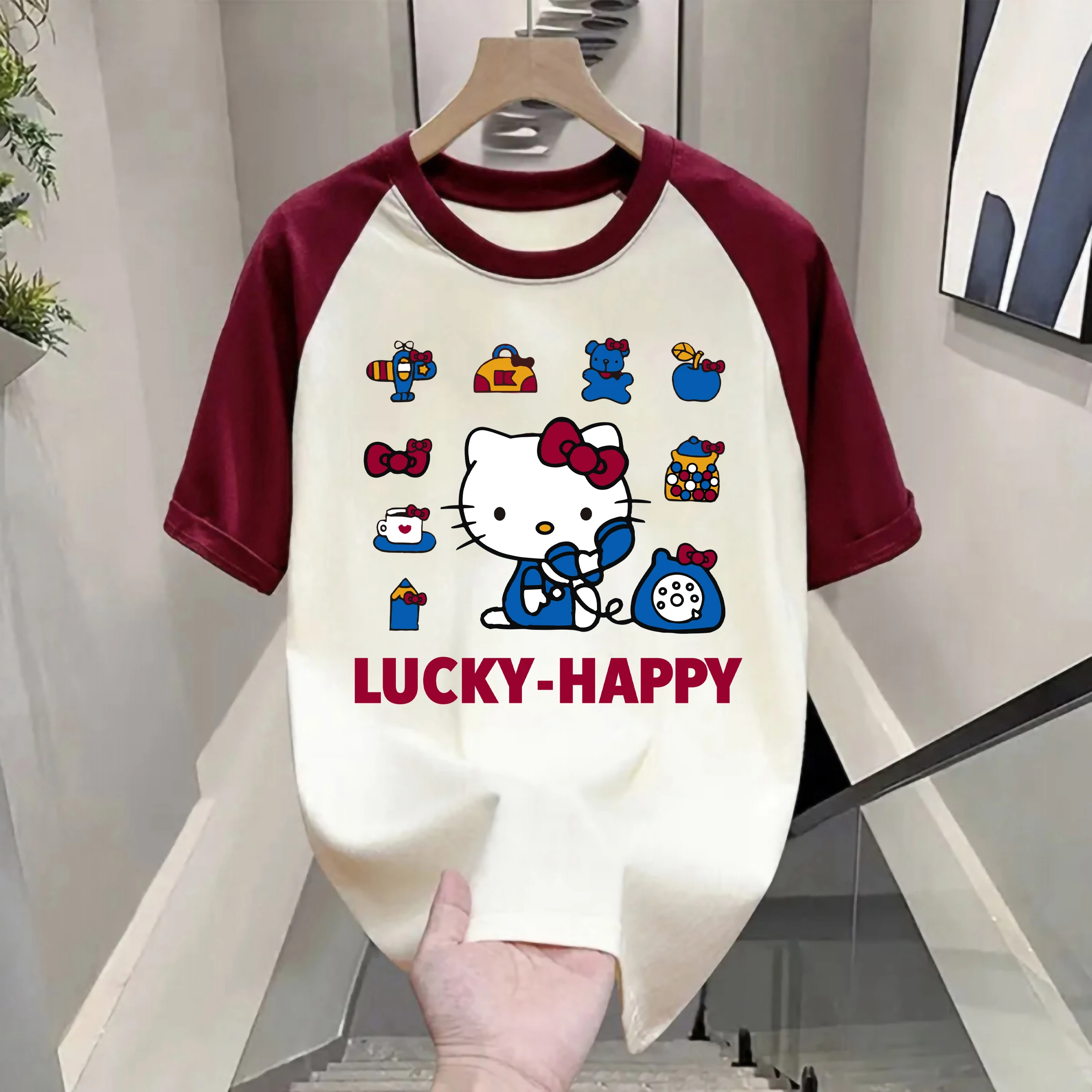 

Футболка из чистого хлопка Heavyweight Hong Kong Sle Color Blo с коротким рукавом, летняя, модная, с защитой от солнца