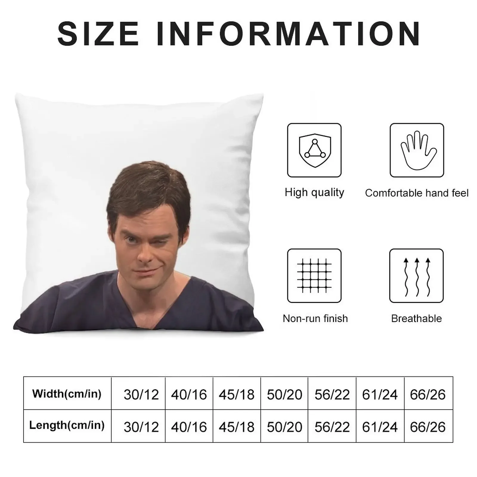 Bill Hader Wink Throw Pillow Sofa Cover Cushion Cover luxury sofa pillows pillow