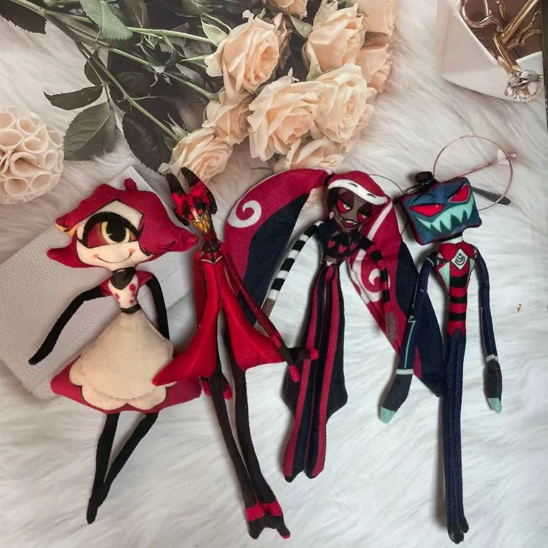 

Hazbin Hotel Аниме Alastor Niffty Плюшевая кукла с проволочной рамой в виде скелета, подарочный декор комнаты ручной работы для фанатов