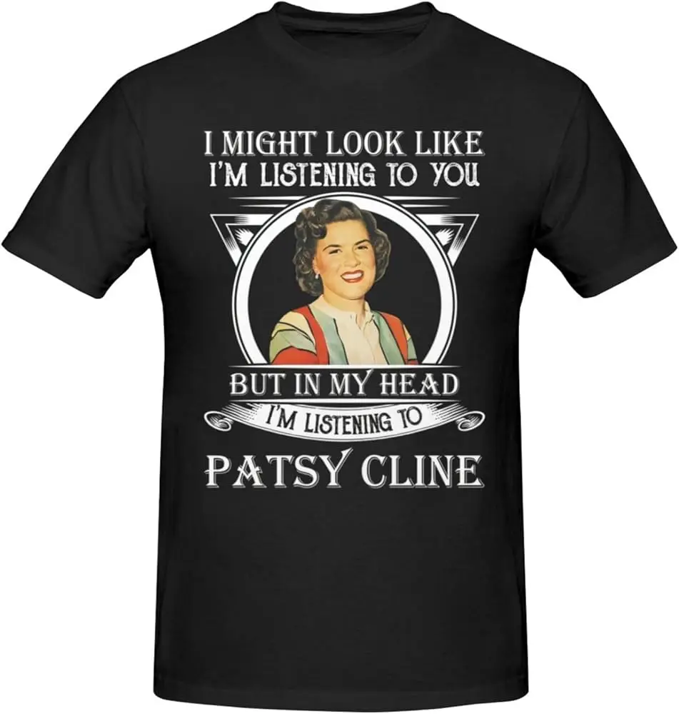 Patsy Cline T Shirt Man's Loose Sport O-Neck Tee Casual Fashion Short Sleeve Clothes