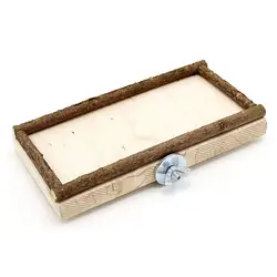 Parrot Stand Board Wooden Standing Platform, Perch Board, Cage Hanging Molar, Chew Toy, Bird Cage, Bird Supplies