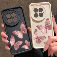 Pink Butterflies Pattern Case For OnePlus 13 12 13R 12R 11R 13T ACE 5 3 2 Shockproof Soft Silicone Phone Cover For OnePlus 13 12