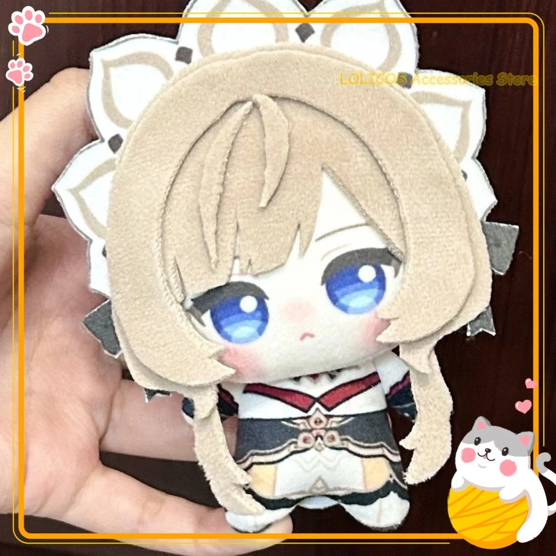 Llavero de Peluche Miniatura Kawaii de 10CM de Anime Genshin Impact Sandrone Marionette, Figura Adorable para Bolsa, Regalo Dango