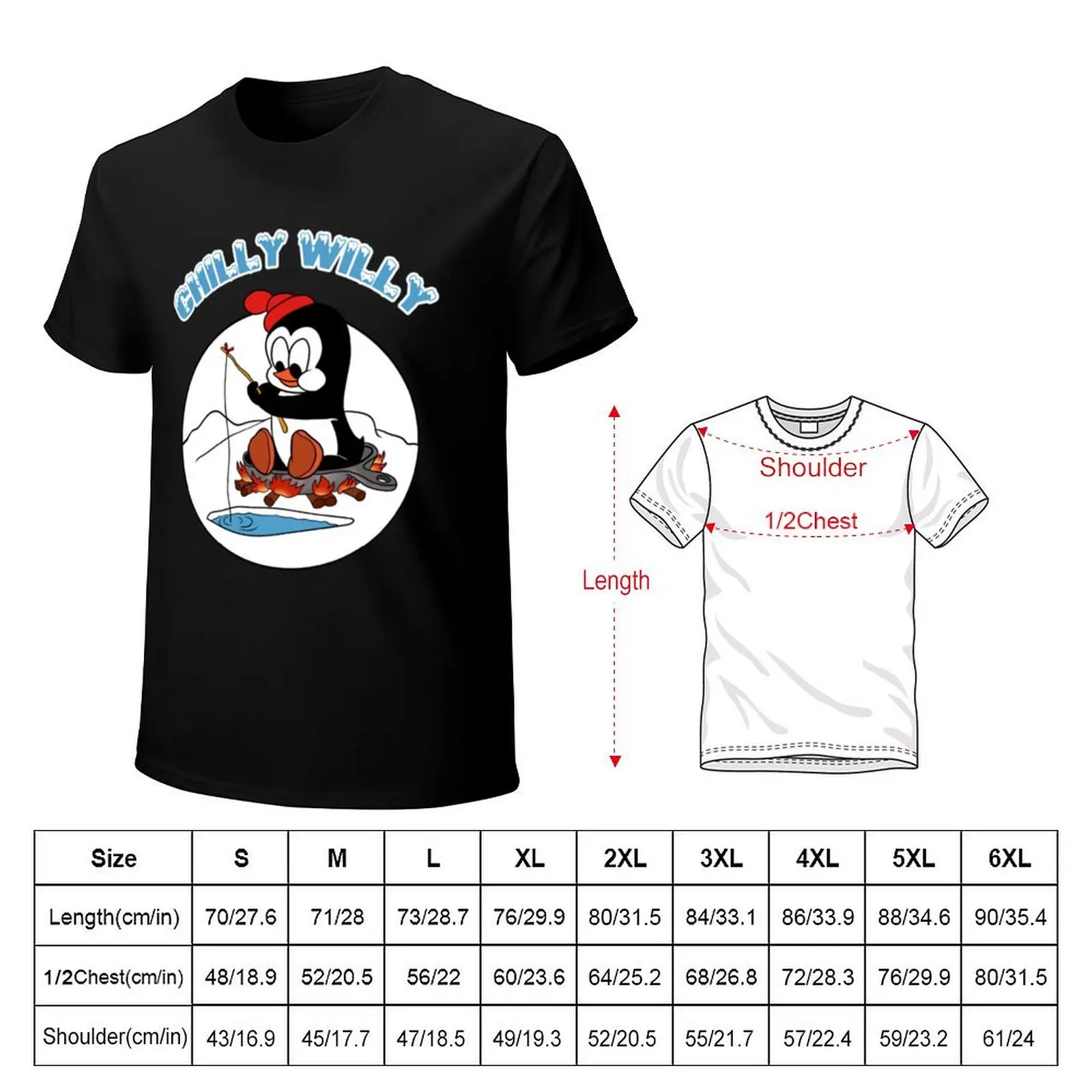 Chilly Willy T-Shirt man t shirts cotton T-Shirt