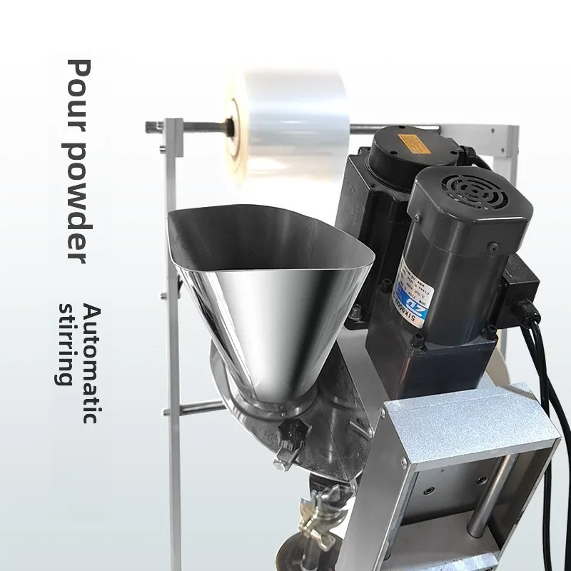 Полностью автоматическая пневматическая машина с наклонным винтом, многофункциональная для запечатывания порошковых гранул, кофейного порошка, пластиковых пакетов