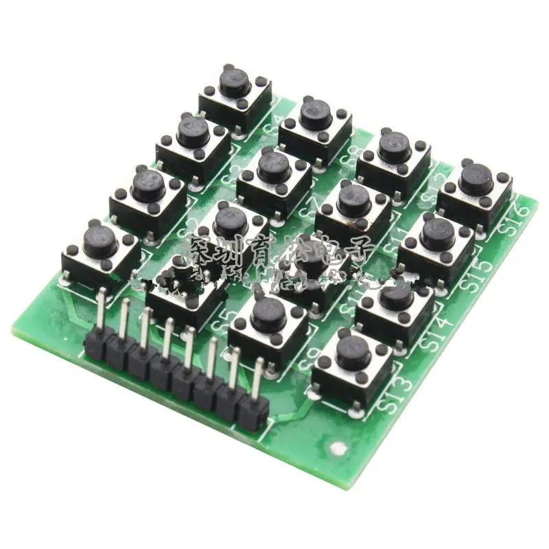 

Micro switch 4X4 matrix keyboard 16 keys MCU external expansion keyboard module