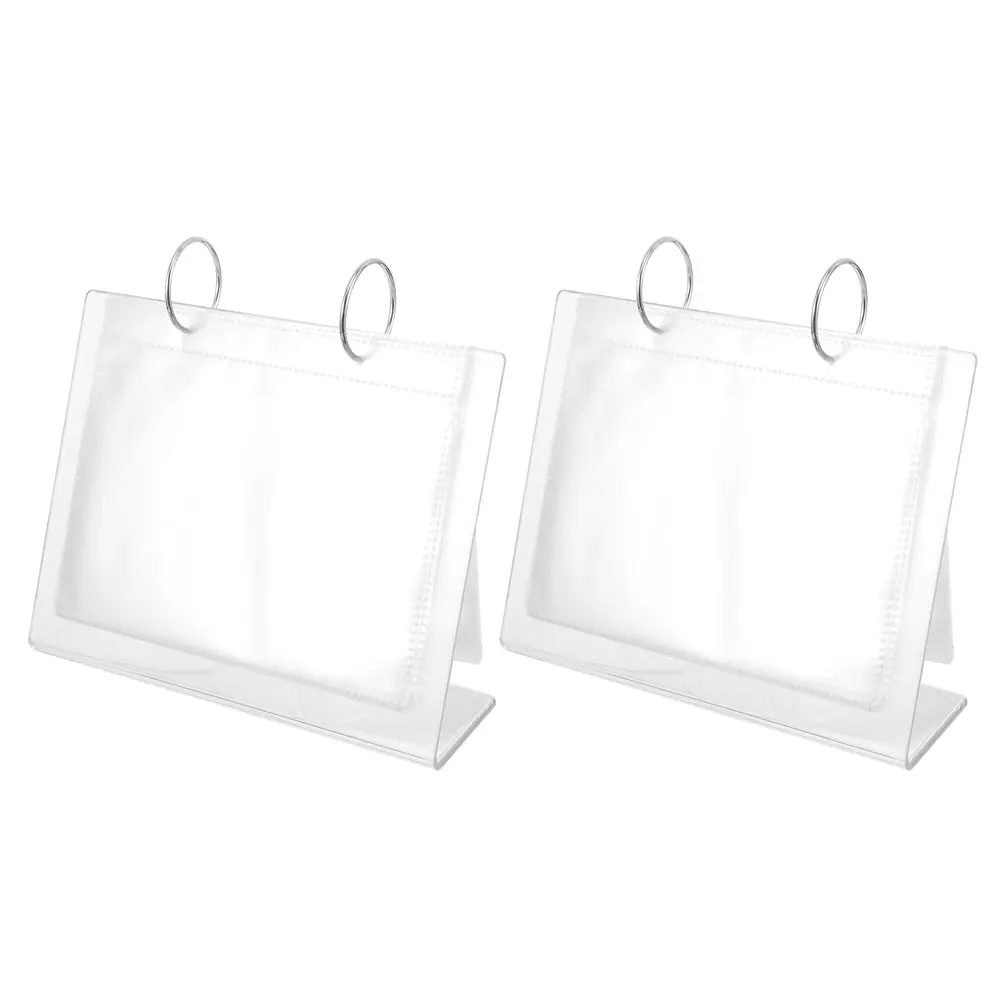 2개 네일 아트 디스플레이 스탠드 아크릴 스티커 홀더 34개 6인치 네일 데칼 앨범 데스크 정리함 포토카드 랙 보관함