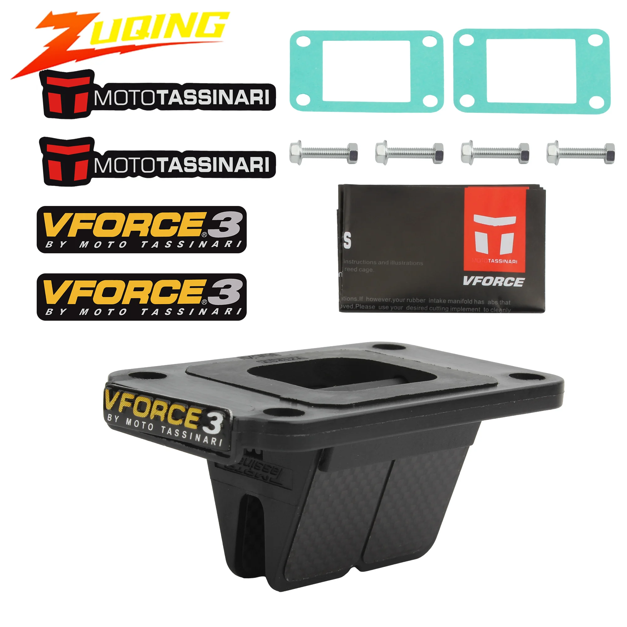 

V351B Motorcycle Reed Valve Vforce 3 for KTM SX 65 Minarelli AM6 2 Stroke Engine Intake Control Reed Block Enduro Motocross Part