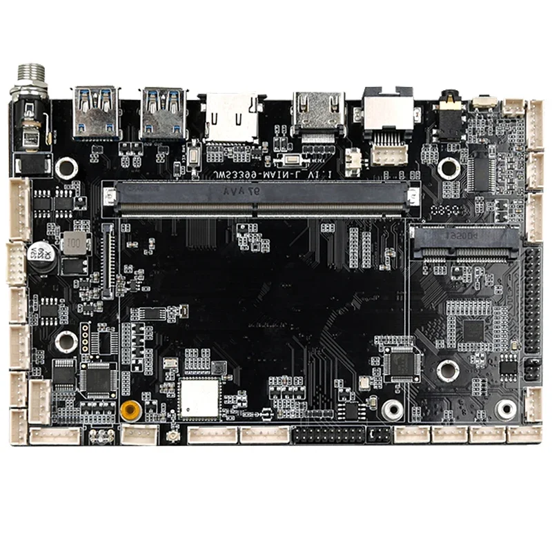 Placa-mãe Mainboard industrial para Mini PC, câmera Mipi, RS232, EDP, braço Lvds, Android RK3399