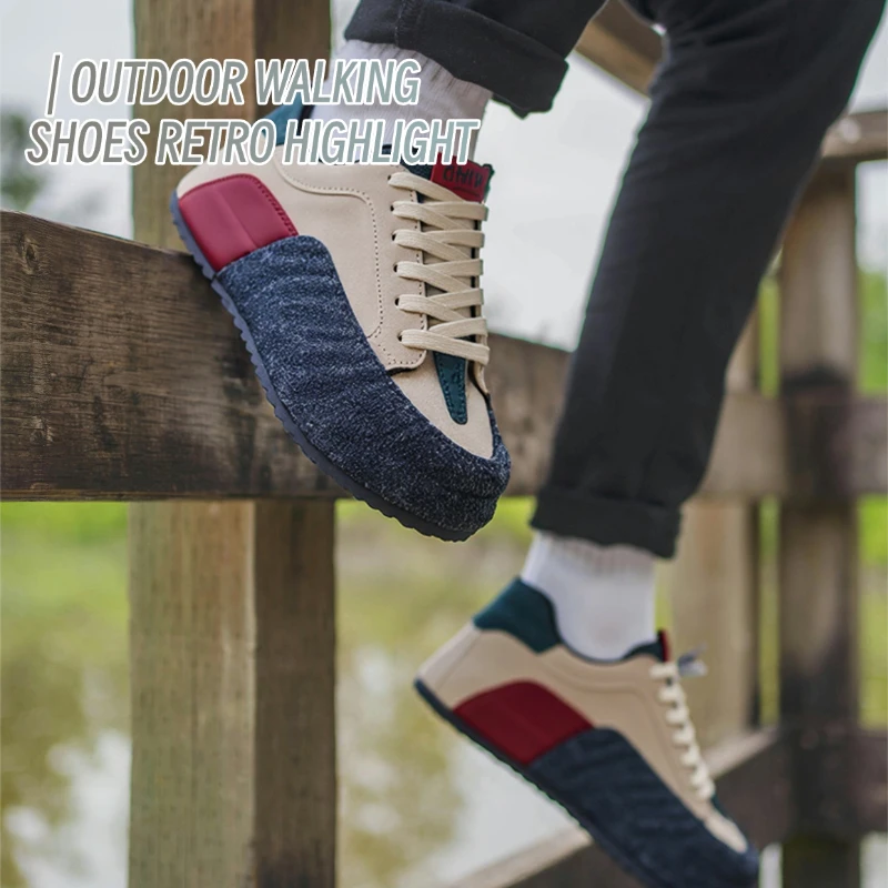 أحذية رجالية ذات قاع مسطح لزيادة الارتفاع ونعل سميك للربيع والخريف، أحذية رياضية كاجوال عصرية للخروج برباط