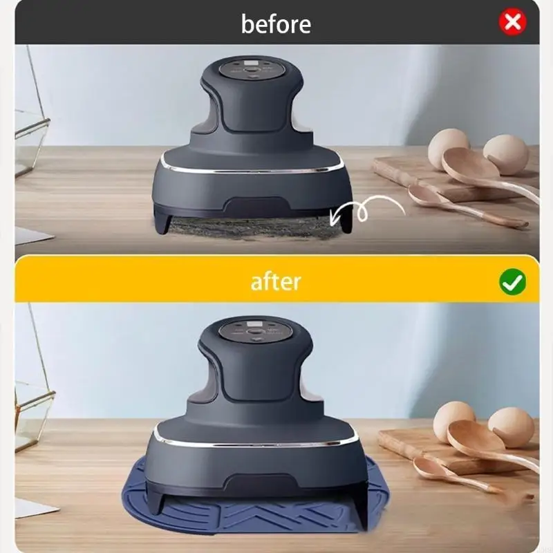 Keset Dapur Silikon Pelindung Permukaan Tahan Panas Pelindung Lantai Tahan Air Tekstur Silikon untuk Oven Penggorengan Udara