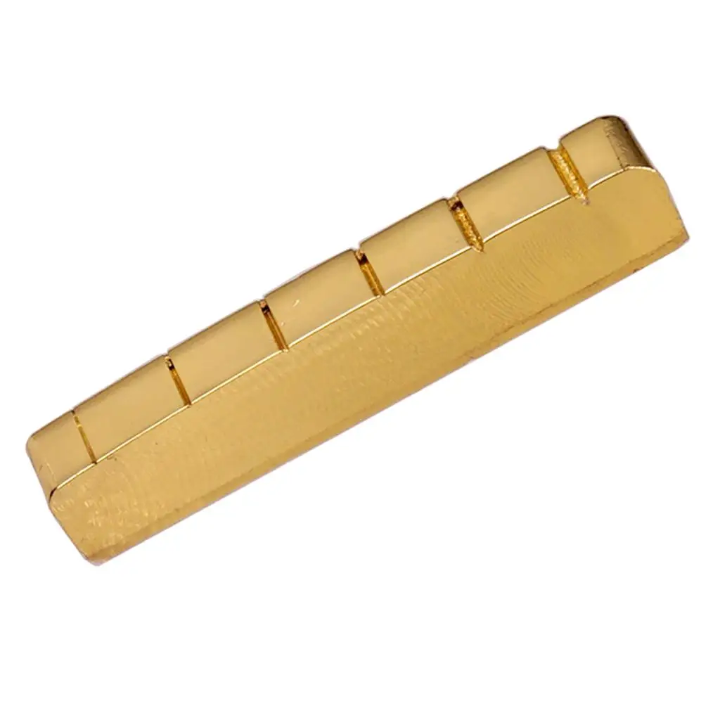 6 String 42mm Slotted Brass Nut for LP Electric Guitar Replacement Parts