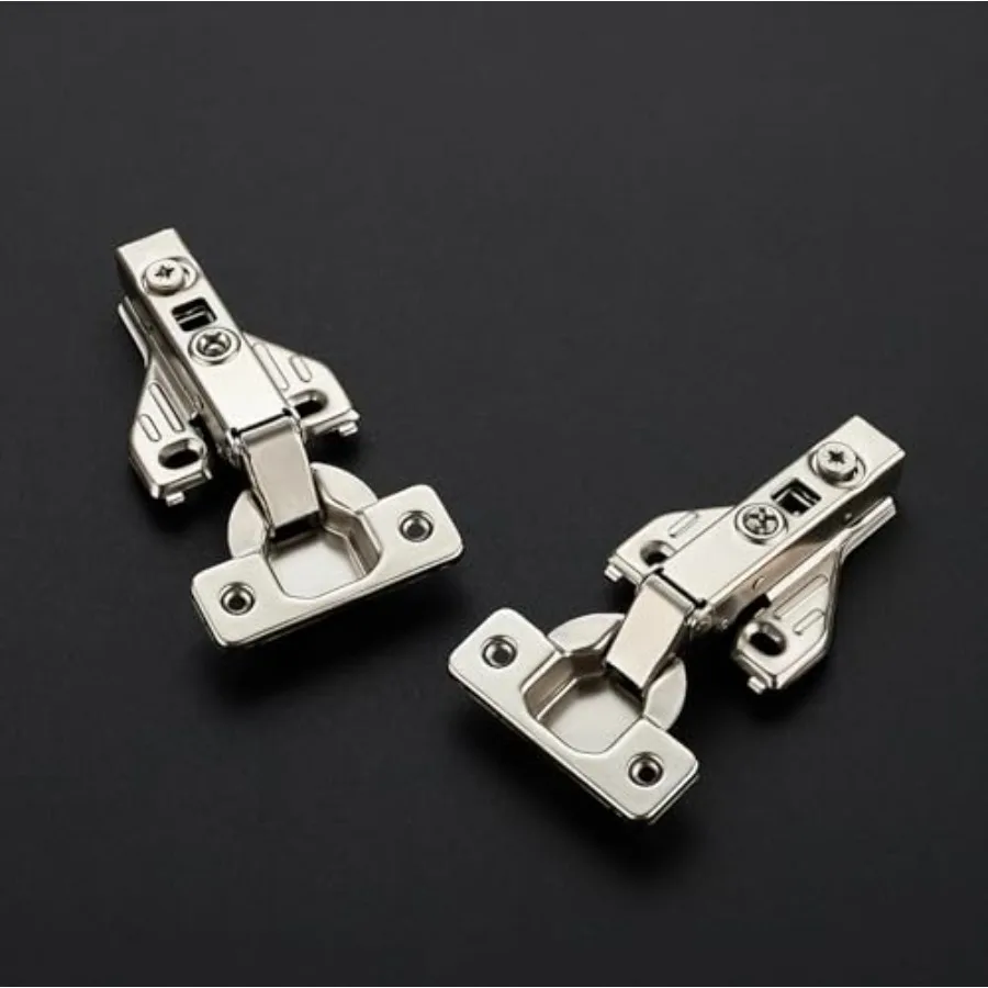 1 Pair 2 Packs Full Overlay Cabinet Door Hinges, 5 Degree Adjustable Concealed Kitchen Cabinet Hinges Soft Close for Face Frame