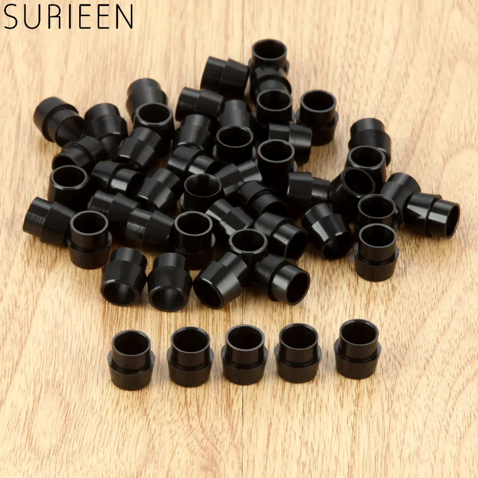 50pcs Black Plastic 0.335 Golf Sleeve Adapter Ferrules Caps for Ping G410 G35 Driver Fairway Hybrid Club Shafts Sleeve Adapter