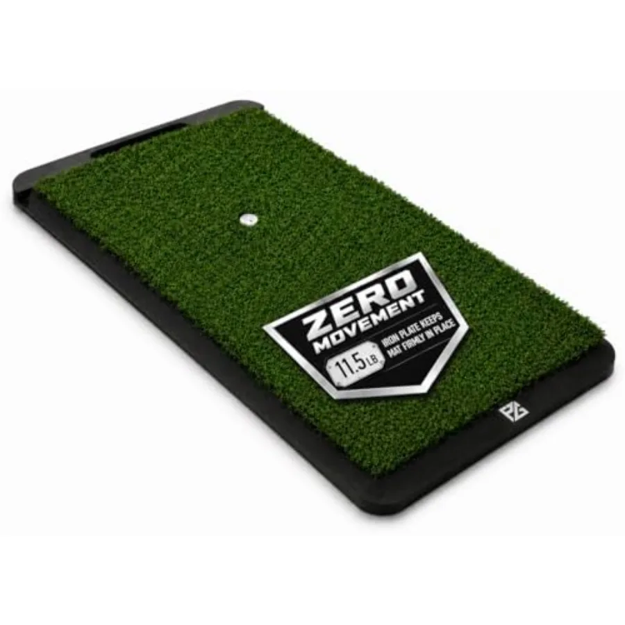 

Palladium Golf Mat - 2'x1' Heavy Duty Golf Hitting Mat - Artificial Weighted Turf - for Indoor and Outdoor Chipping Practice