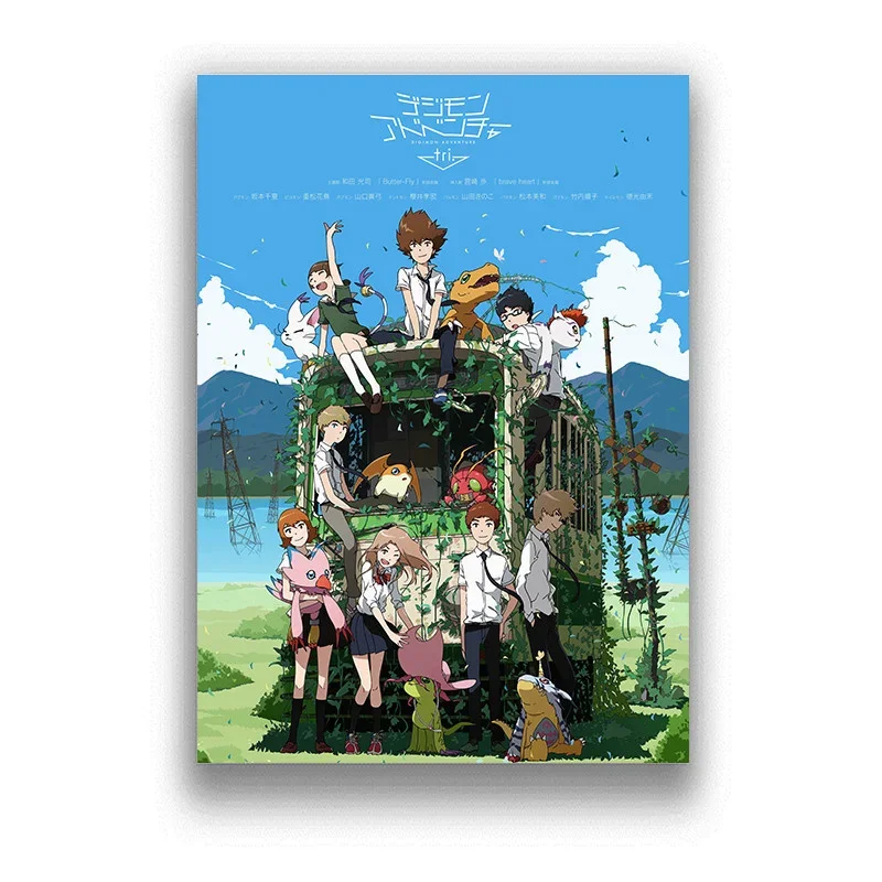 Japan Anime Digimon Adventure Tri Comic Movie Print Art Canvas Poster For Living Room Decoration Home Wall Decor Picture