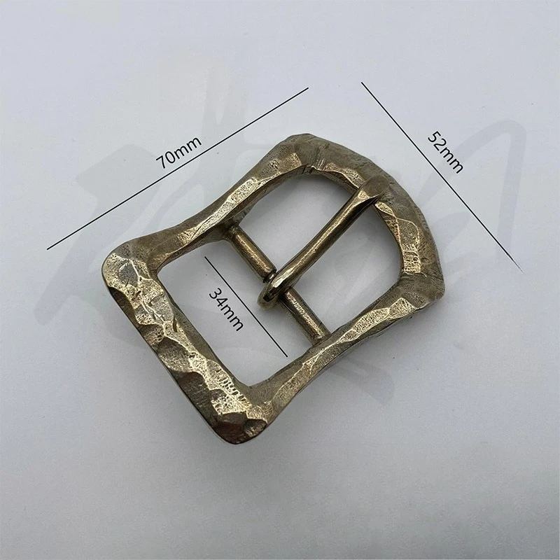 3.4cm ヴィンテージ真鍮製ベルトバックル メンズベルトバックル DIYレザークラフト メンズバックル ベルト ヘビラ シントゥロン オンブレ ブークレ セイントゥール