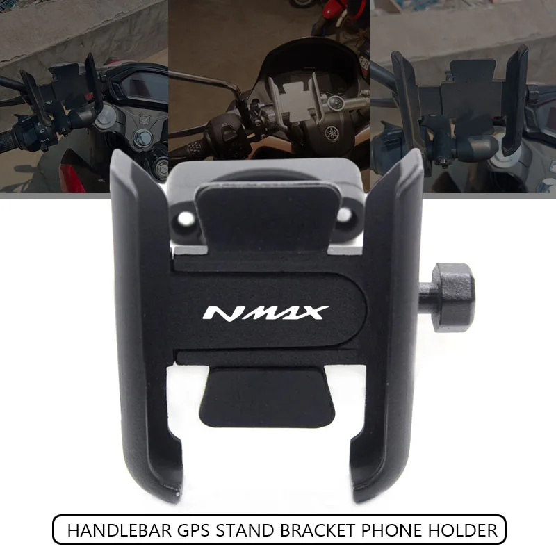 Motorcycle Handlebar Rearview Mirror Mobile Phone Holder GPS stand bracket FIT For NMAX N-MAX 155 NMAX125 2015-2020