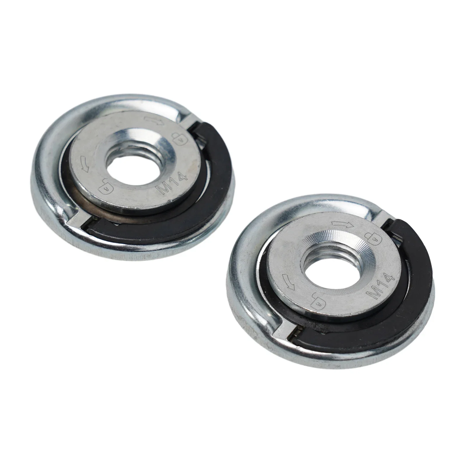 1/2pcs For M14 Quick Release Self-Locking Grinder Pressing Plate Flange Nut Power Chuck Power Replacement Clamping Tool