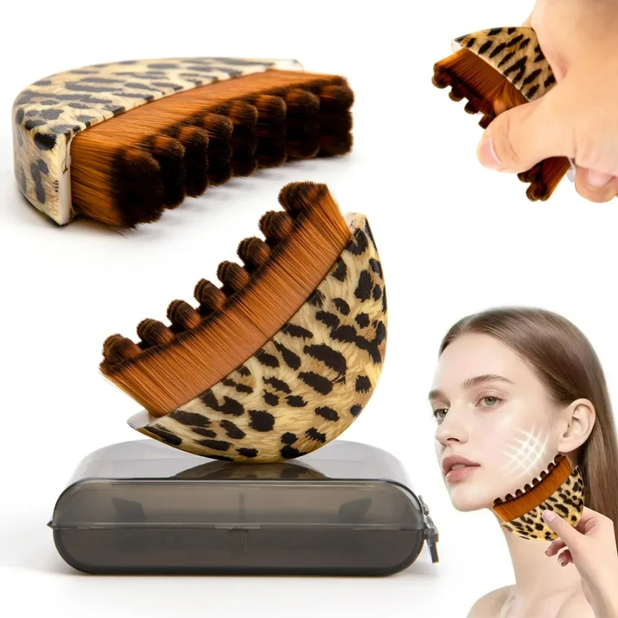 New Facial Massage Brush, Lymphatic Contour Brush with Storage Box, Beauty Salon-Specific Tool for Face Lifting & Drainage