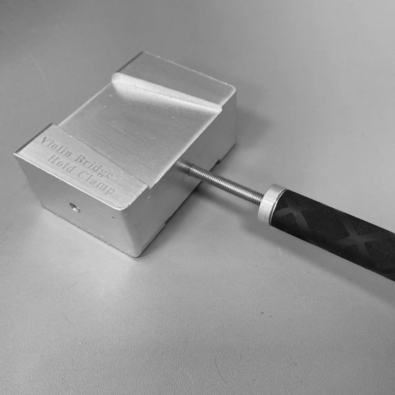 Ergonomic Violin Bridge Clamp Portable Violin Viola Bridge Clamp Tool Violin Making Tool Straight Handle Enduring