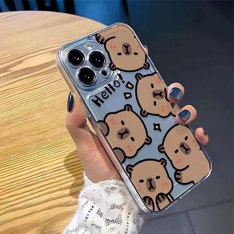 حافظة هاتف كابيبارا لهاتف انفينيكس سمارت 9 8 7 نوت 40 حار 50 40i GT 20 Pro Tecno Spark GO 2025 2024 2022 20C Pova 2 3 4 غطاء خلفي #6