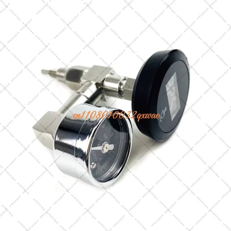E61 Espresso Machine Upgrade Kit with Pressure Gauge & Thermometer, Dual Display for Real-Time Temperature and Pressure