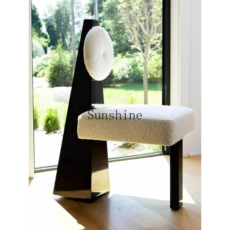 

Creative lamb wool special-shaped book chair hotel coffee chair simple furniture
