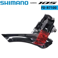 SHIMANO 105 R7100 Front Derailleur FD-R7100 2x12s Braze On Mechanical Front Derailleur For Road Bike Shimano Bicycle Parts