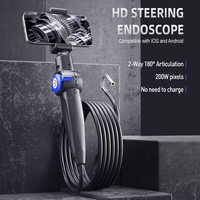 Handheld Borescope Inspection Camera 8.5mm Lens IP67 Auto Repair Endoscope 360 Degree Turning High Temperature Resistant