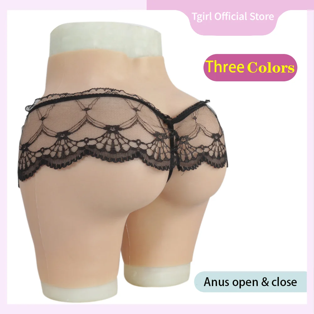 Tgirl Fake Butt Silicone Hip Vagina Panties Cosplay Sexy African Woman Underwear for Crossdresser Transgender Shemale Drag Queen