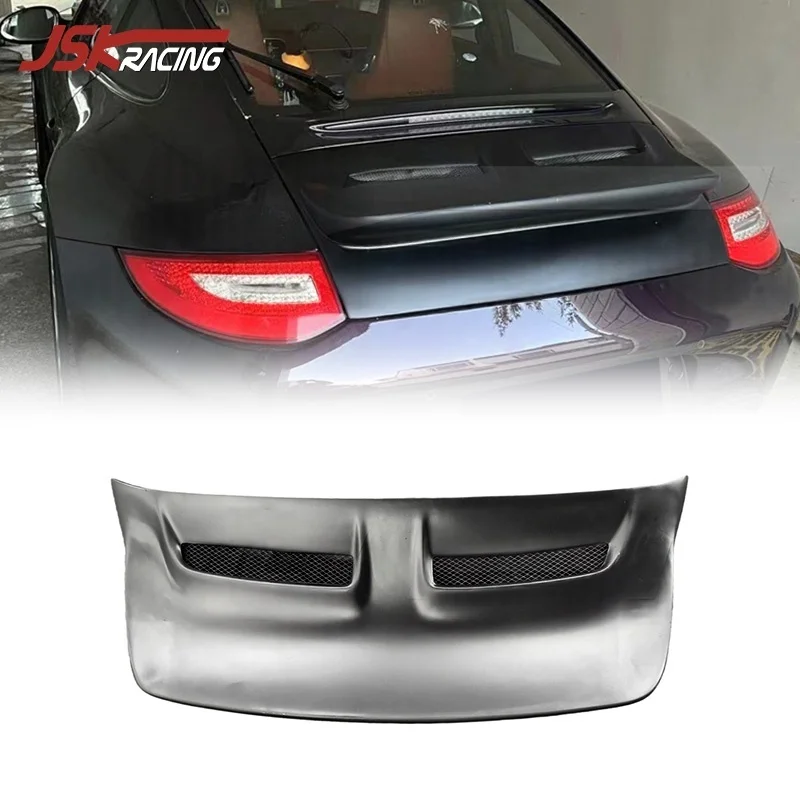 Fiber Glass Rear Spoiler for 2005-2011 Porsche Carrera 911 997 Car Trunk Lip Spoiler Upgrade to VR Style