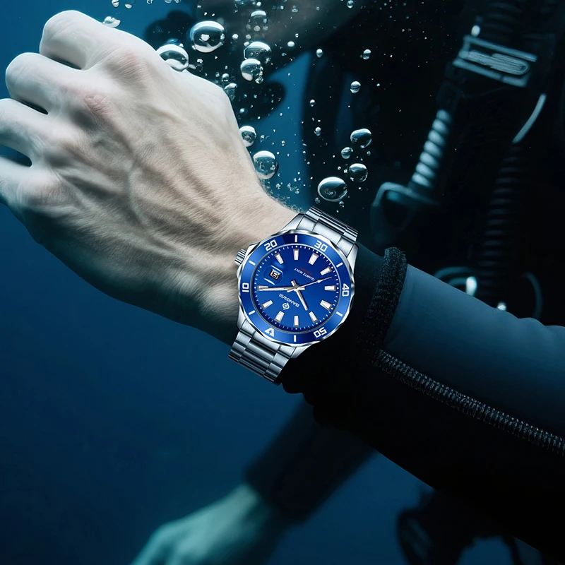 BANGWEI New Classic Business Watch Men Fashion Top Brand Luxury Quartz Man Wristwatch Sports Waterproof Chronograph Reloj Hombre