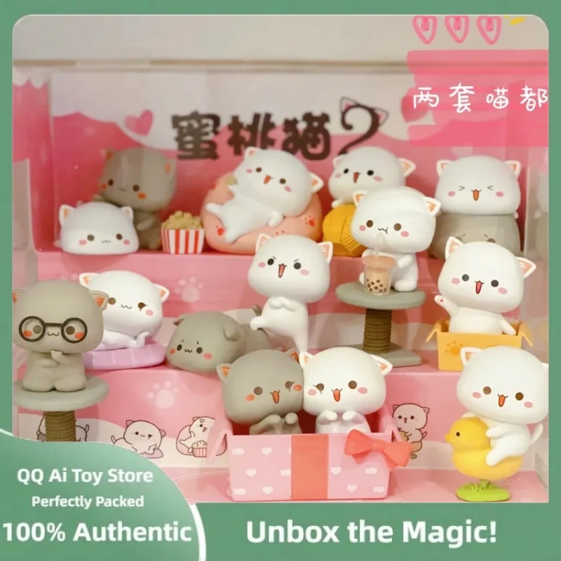 

Hot Original Mitao Cat Season 2 Blind Box Toy Surprise Figures Cartoon Doll Collect Model Random Box Mystery Surprise Gift