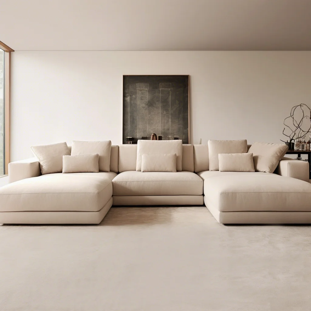 Sigma Luxury Customized Sofa Sectional Durable Stylish Master Designer Modular U-Shape L-Shape for Living Room