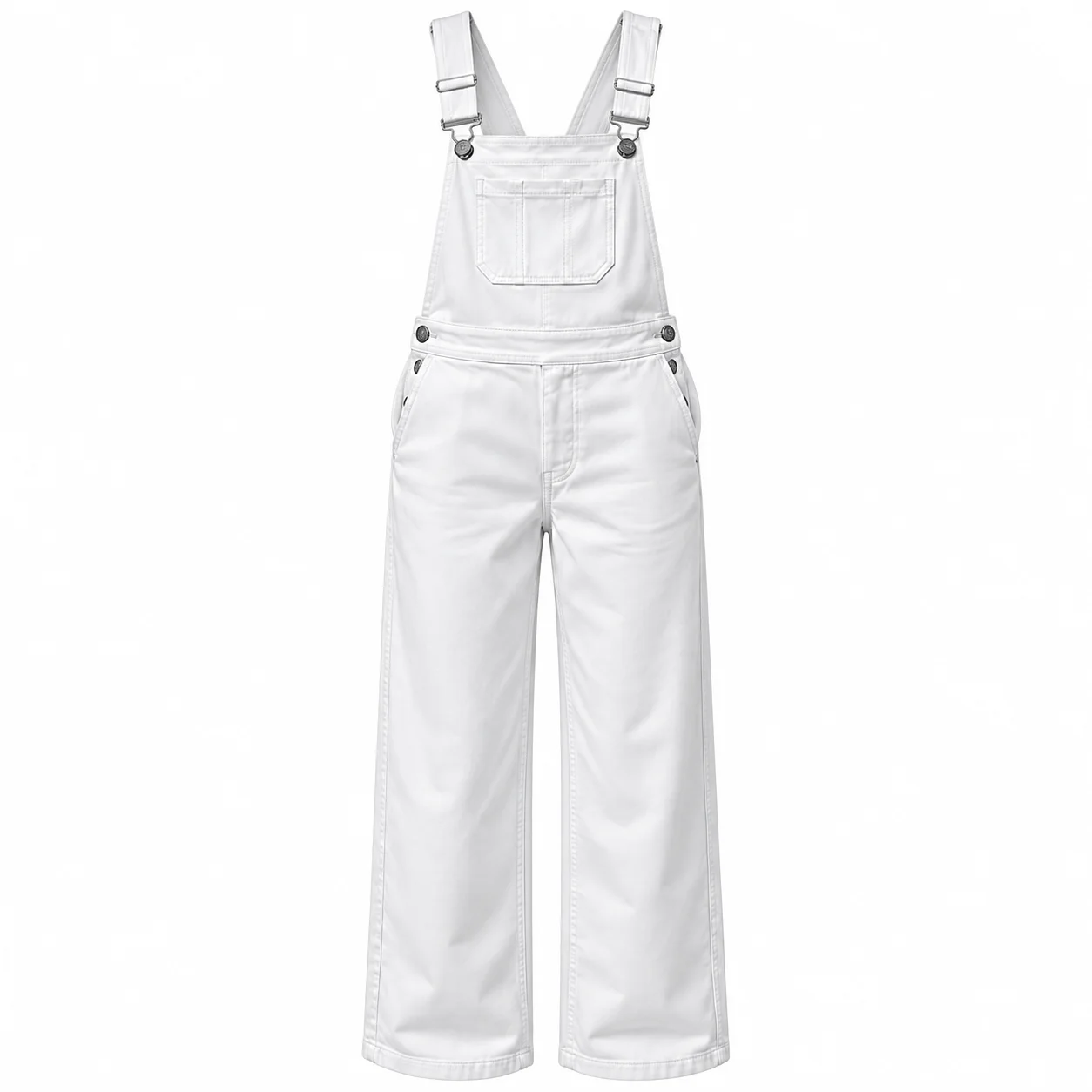 Custom patterned Denim overalls