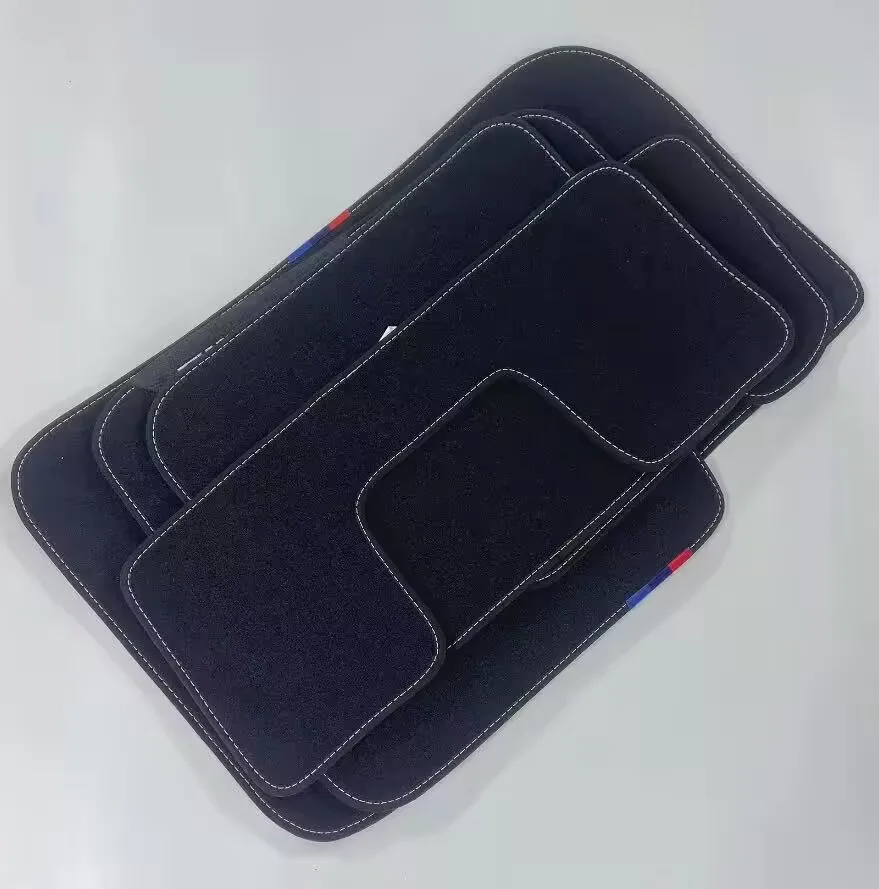 RHD صالح لسيارات BMW X1X2 X3 X4 X5 X6 X7 X3M X4M X5M F49 F25 F26 F15/16 G01/02/05/06 حصيرة القدم م أداء المسار النسيج المخملية خط