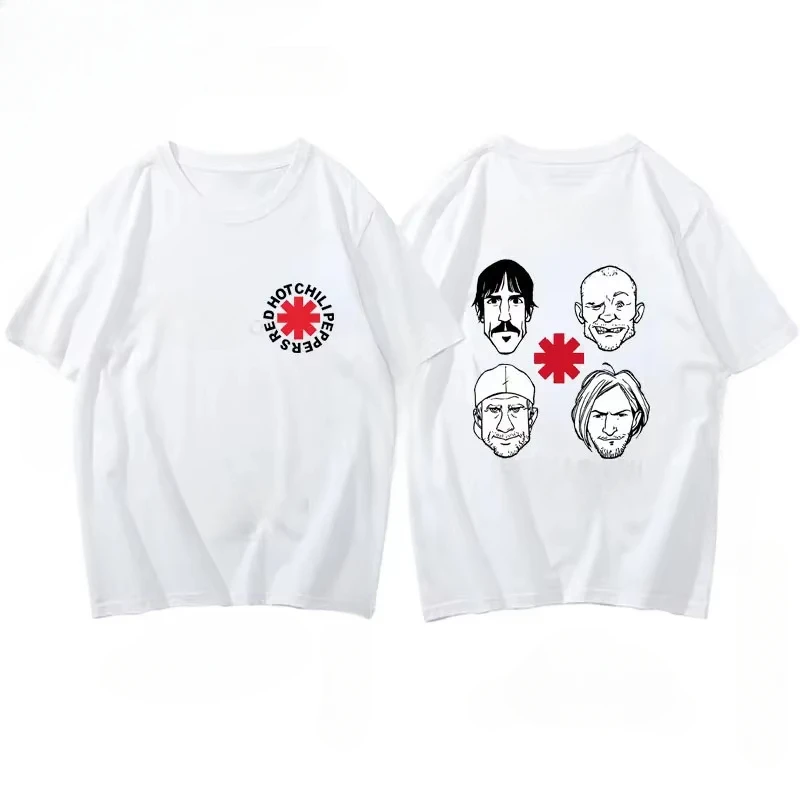 New Red Hot Chili T Shirt Peppers Graphic Printed Fashion Casual O Neck Short Sleeve Men Women Harajuku Streetwear Women