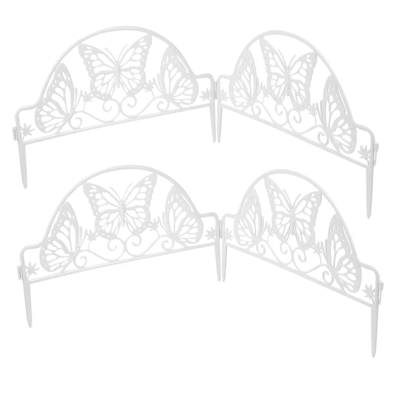 

4 шт., уличный забор, садовый забор, бордюрный забор, украшение для газона, украшения для рождественской елки, бордюры, простые в использовании-AT35