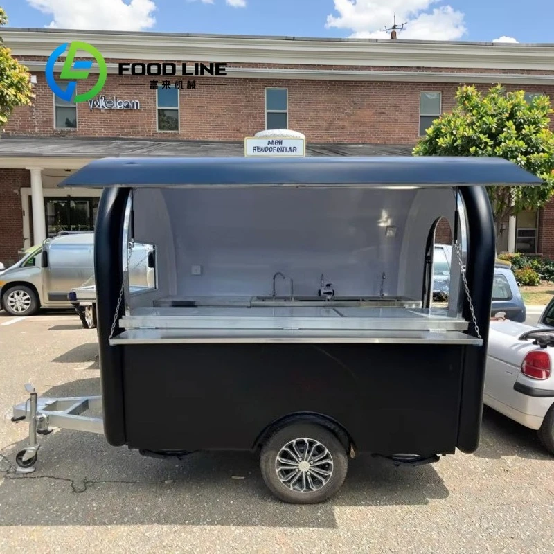 

Full Furnished Food Truck Full Kitchen Bar CE Certificate Concession Coffee Trailer Hot Dog Street Cart Customized