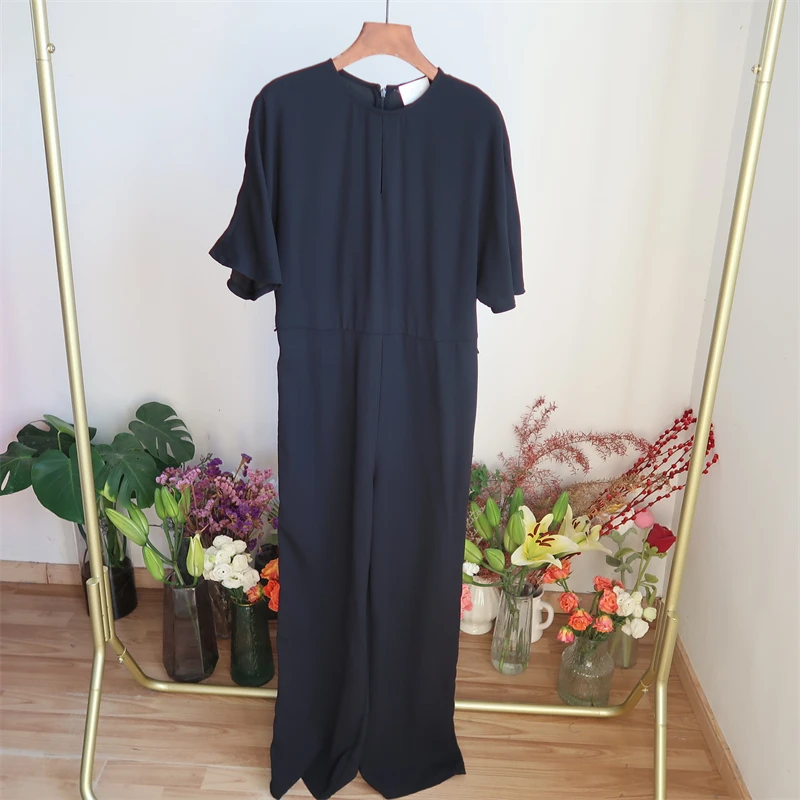 

Ele Bla ort Sve Onesie, женские длинные брюки с высокой талией, простые летние брюки из полиэфирного волокна