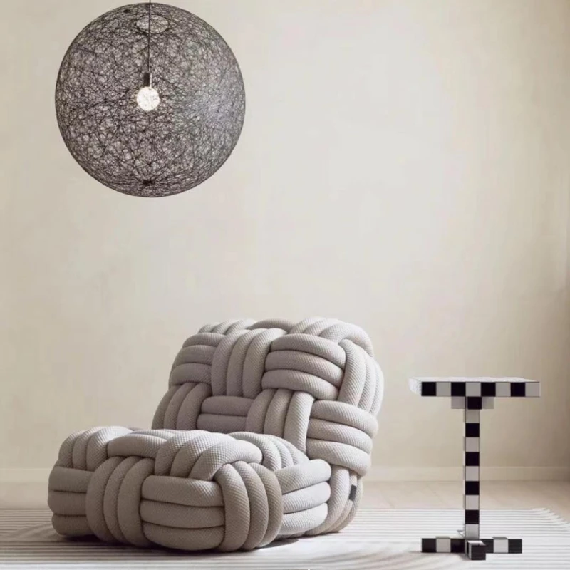 Designer Creative Art Personality New Single Sofa Sofa Braided Chair