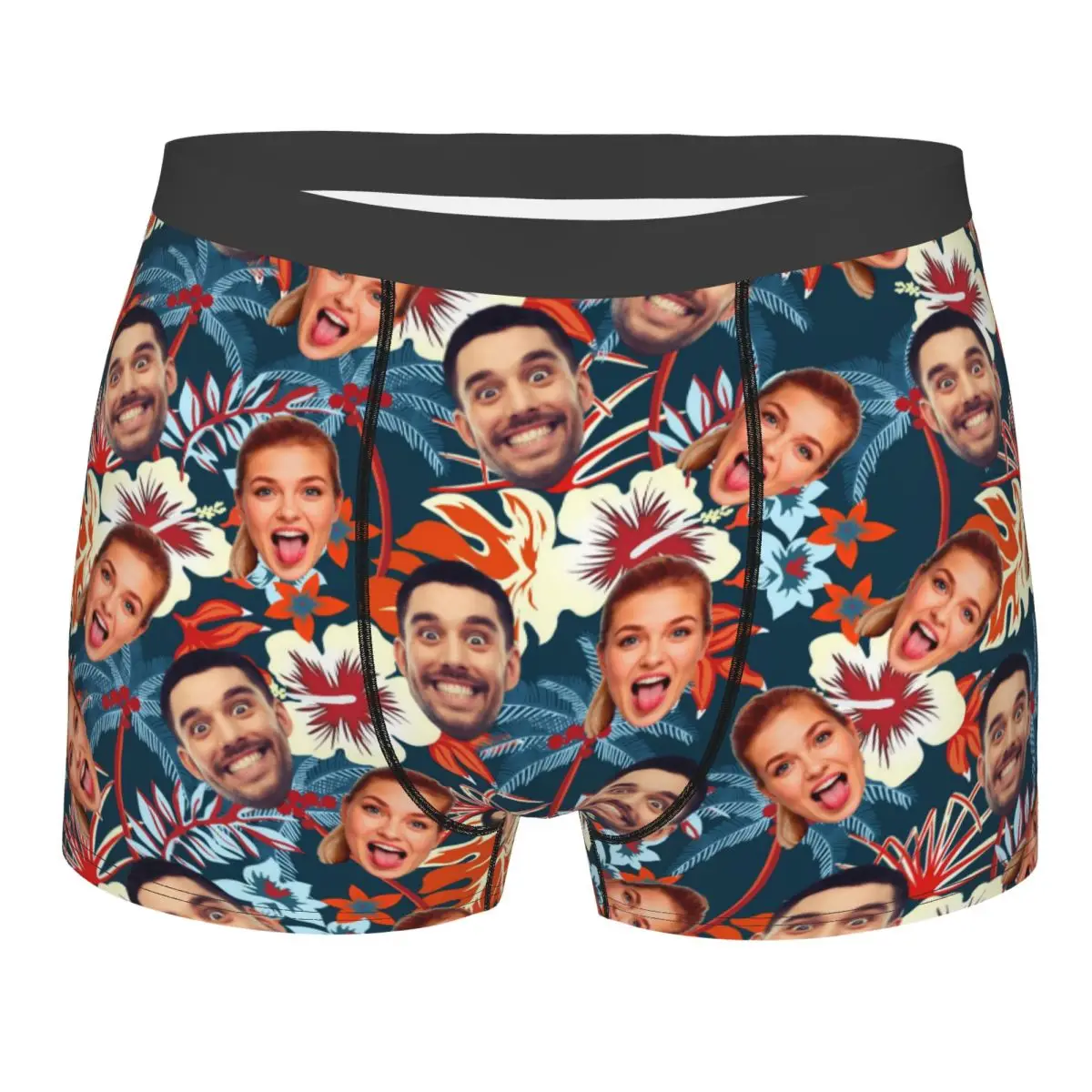 

Personalized Custom Face Photo Valentine'S Day Underwear Male Wedding Gift Boxer Briefs Shorts Panties Breathable Underpants