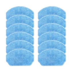 12PCS Compatible for Midea VCR04W Mop Cloths Rag Robot Vacuum Cleaner Accessory Spare Parts