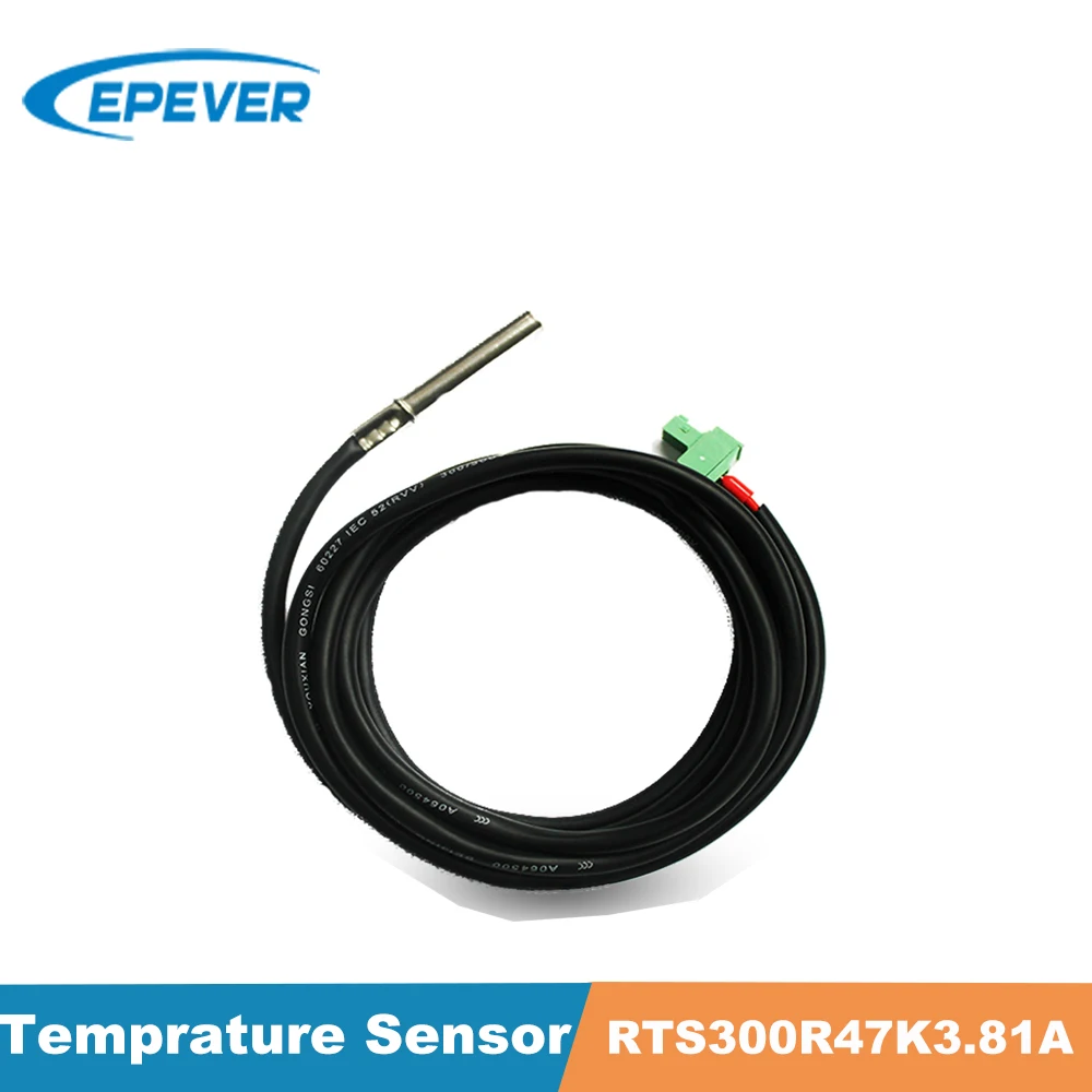 EPever Remote Temperature Sensor RTS300R47K3.81A for EPever EPsolar Tracer AN Tracer BN TRIRON XTRA ViewStar-AU Solar Controller