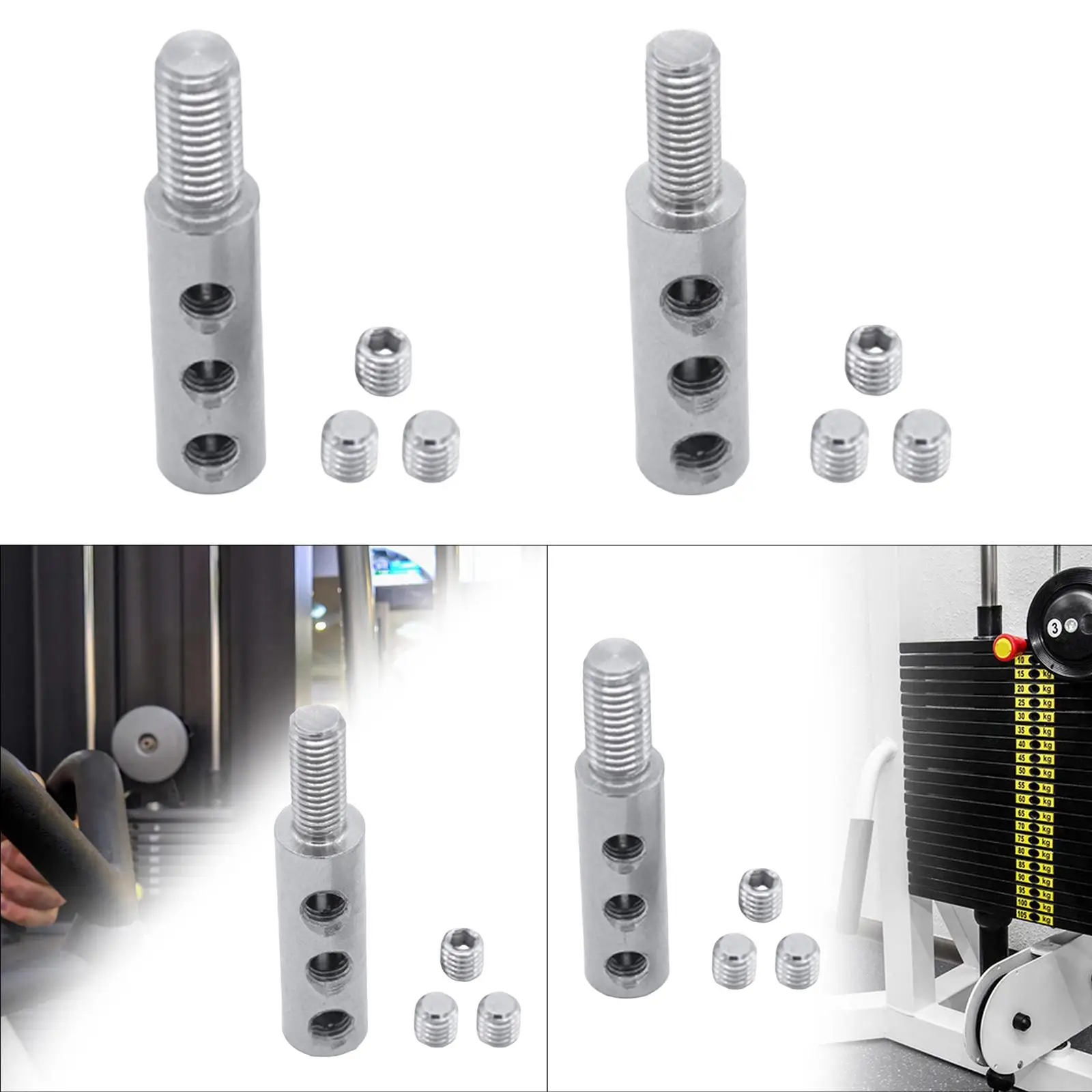 

Selector Pin Top Cap Weight Stack Pin Topper Pulley Rope Terminal Lightweight