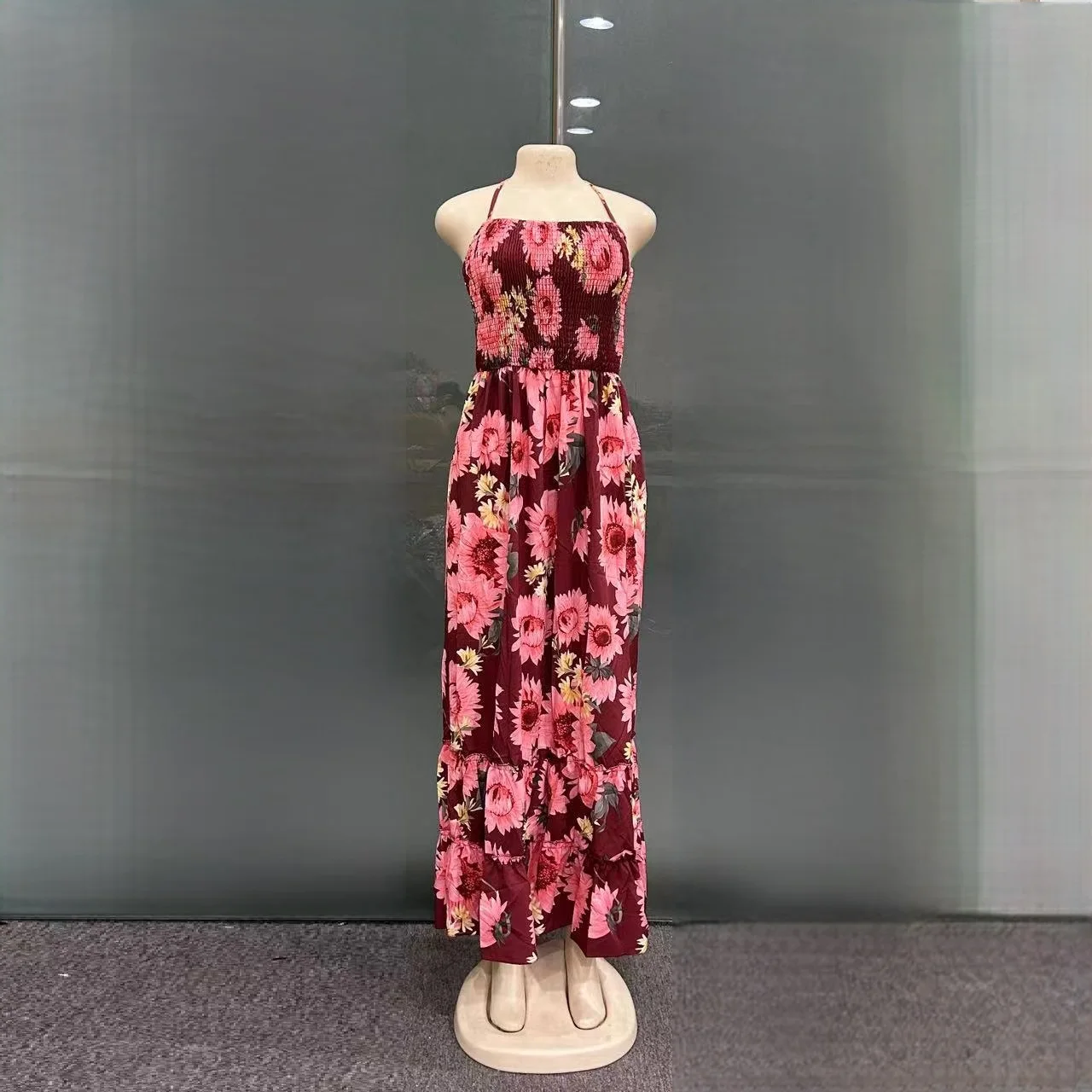 2025 новые модные повседневные женские осенние тонкие подтяжки из полиэстера с открытой спиной, сексуальные подтяжки с v-образным вырезом в африканском стиле и летним принтом