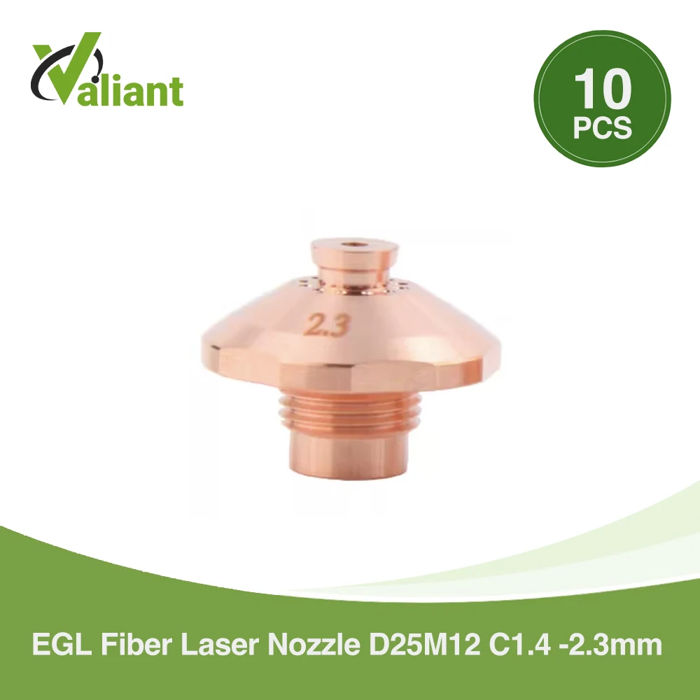 10PCS/lot EGL 25mm D25 M12 C1.4 Fiber Laser Cutting Machine Nozzles Copper 1879940 1879951 1879952 1879953 for TRU