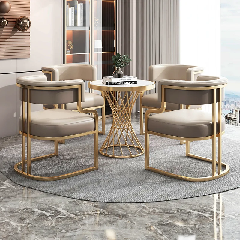 

Tea Chair Armrest Dining Hotel Negotiation Leisure Chair Simple Makeup Fashion Single Sofa Chair